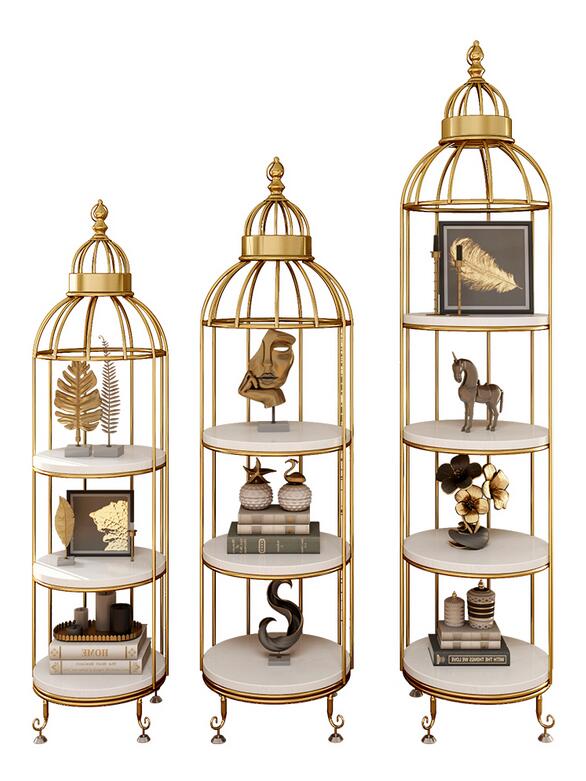 Storage Cabinets Living Room Nordic Racks Creative Bird Cage Shelf Flower Rack Book Schränke