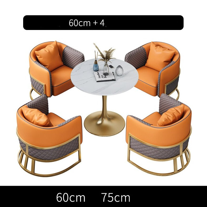 Sofa Sets Nordic Living Room Hotel Lobby Leisure Table Sets 