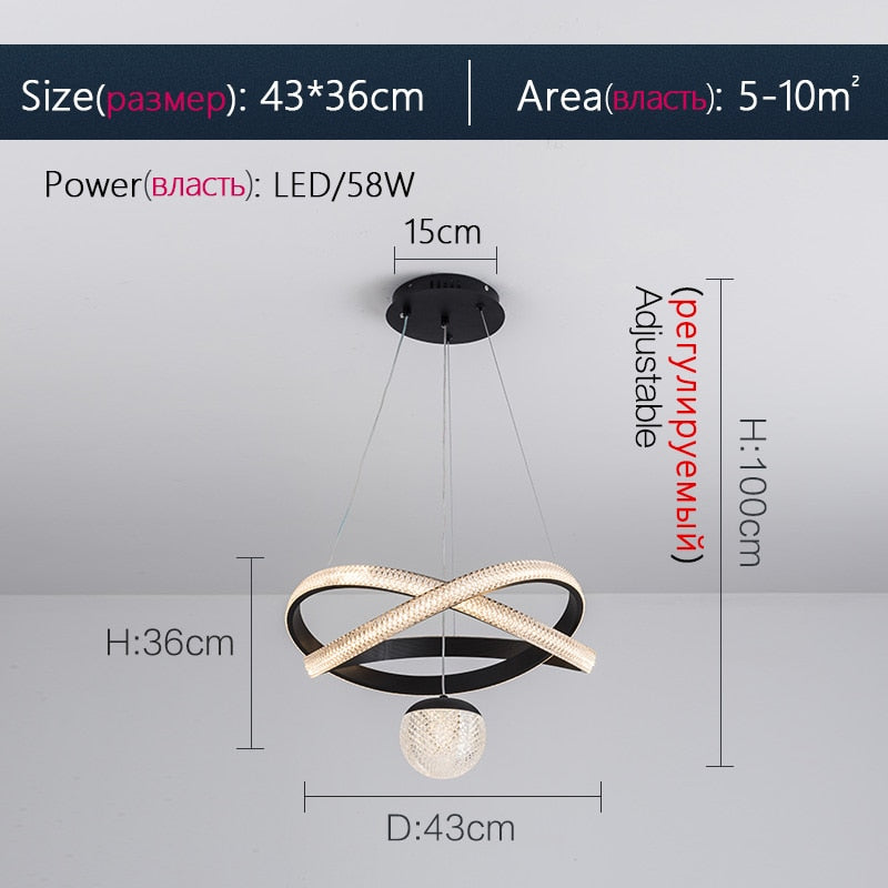 Chandelier Minimalist Art Three Head Nordic Dining Room Lamp Chandeliers