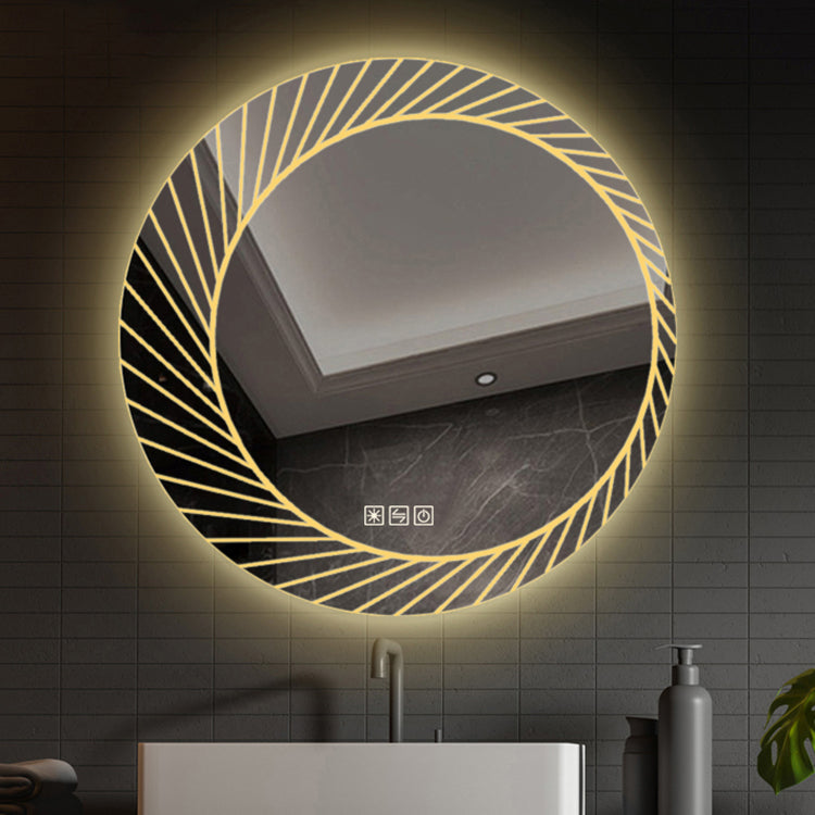 Smart Mirror Spiegel Anti Fog Runde LED Badezimmer Silberspiegel mit Touch Schalter - Bathroom Mirror With Touch Switch