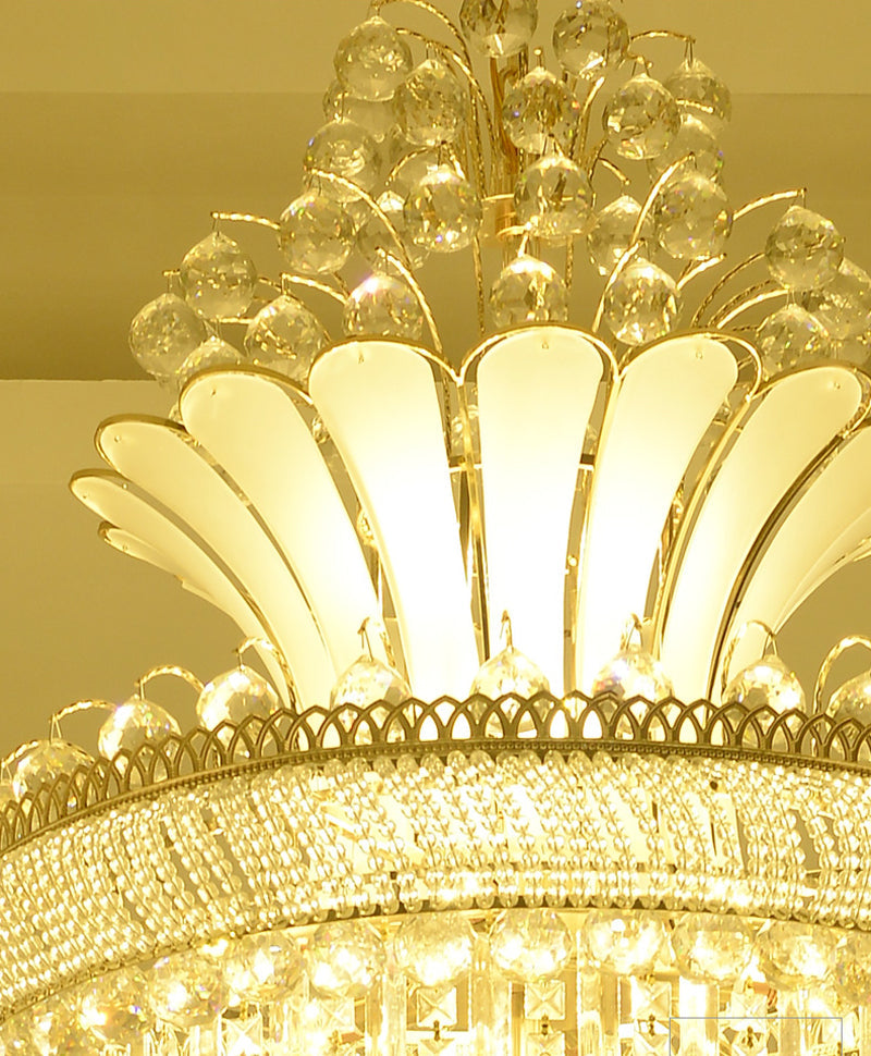 Chandelier Gold Imperial Crystal Hanging Pendant Lamp European Lighting Chandeliers