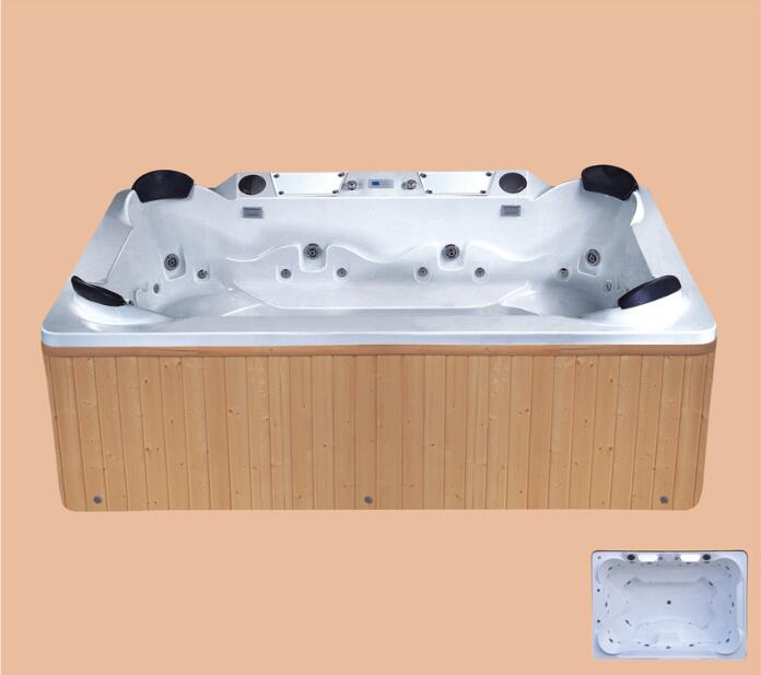 Outdoor Whirlpool 4 People Capacity Swimmimg Pool Bathtub Acrylic Hydromassage SPA