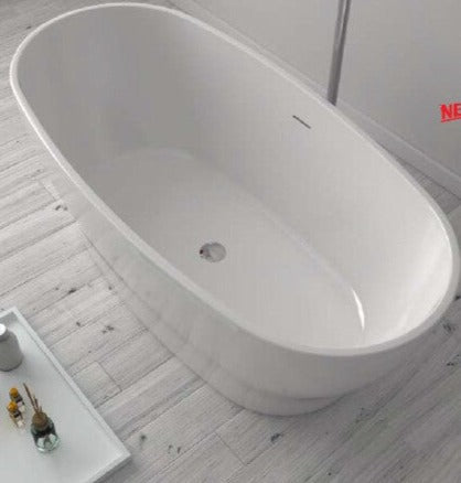 Bathtub Bathroom Freestanding Acrylic Badewanne Bathroom Oval Soaking Tub