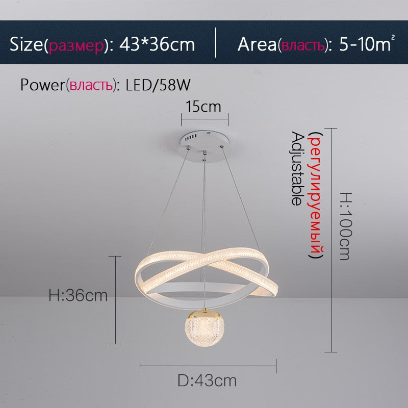 Chandelier Minimalist Art Three Head Nordic Dining Room Lamp Chandeliers