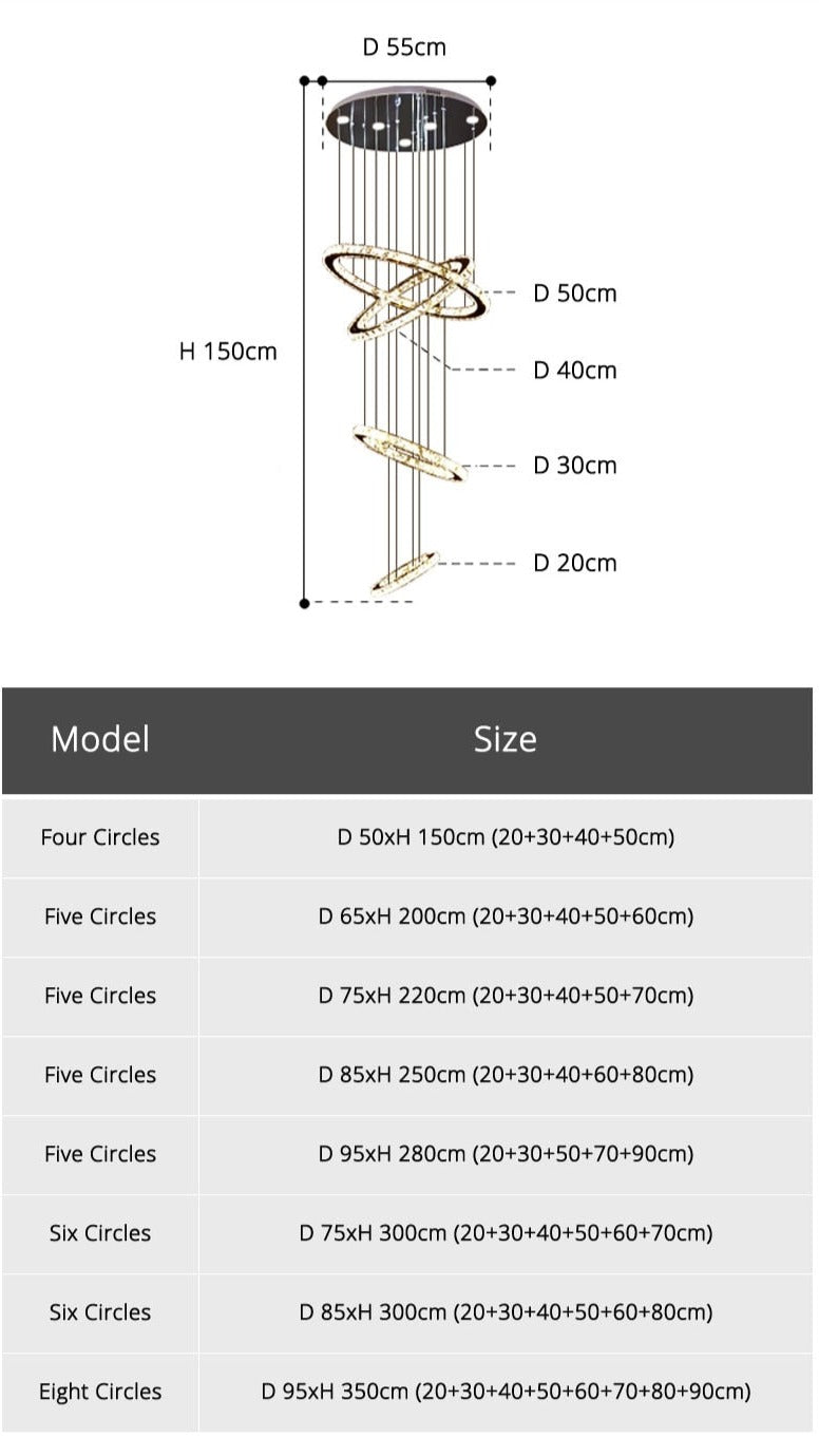 Large Chandelier Modern Minimalist Hollow Nordic Loft Apartment Stairwell Long Chandeliers