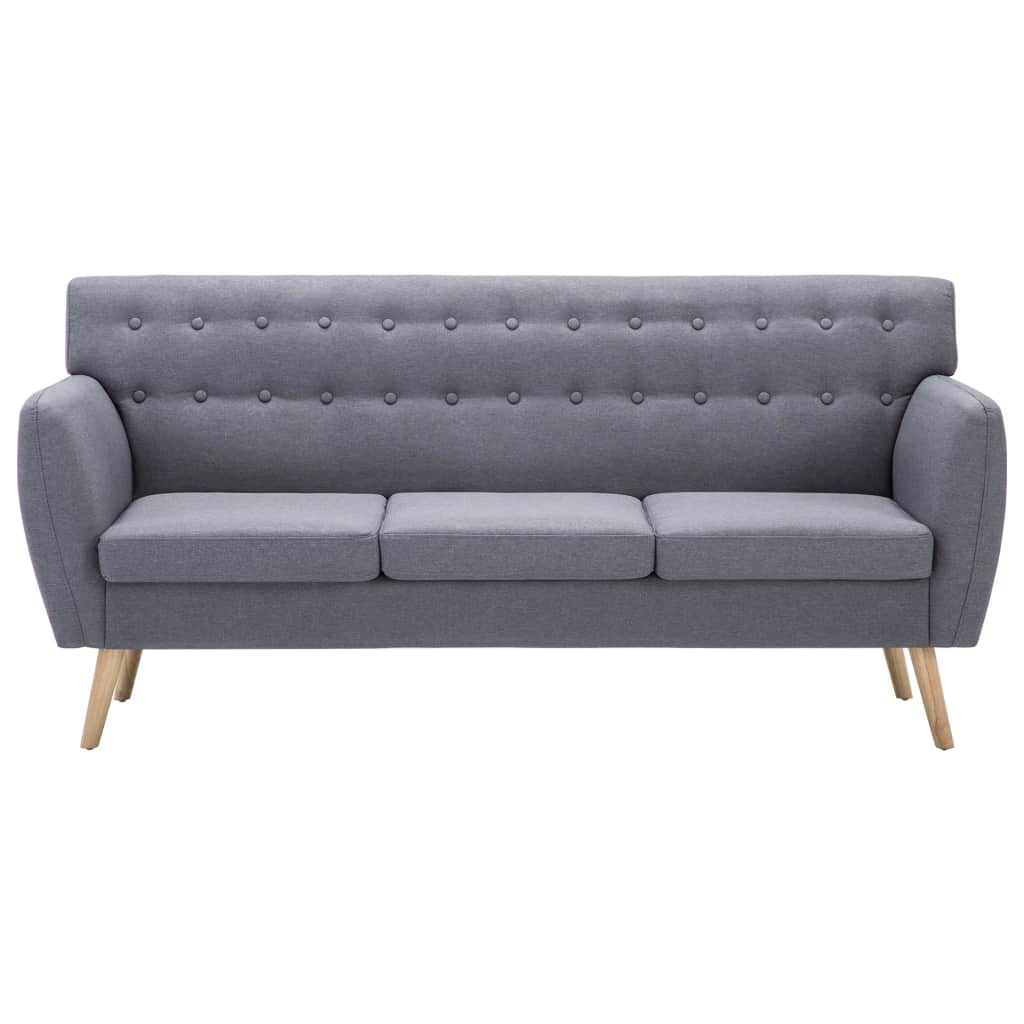 Sofa 3 Seater Upholstered in Dark Gray Sofas