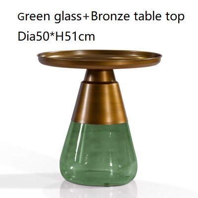 Classic Design Round Glass Couchtisch Side Table Luxury Coffee Glass Tables