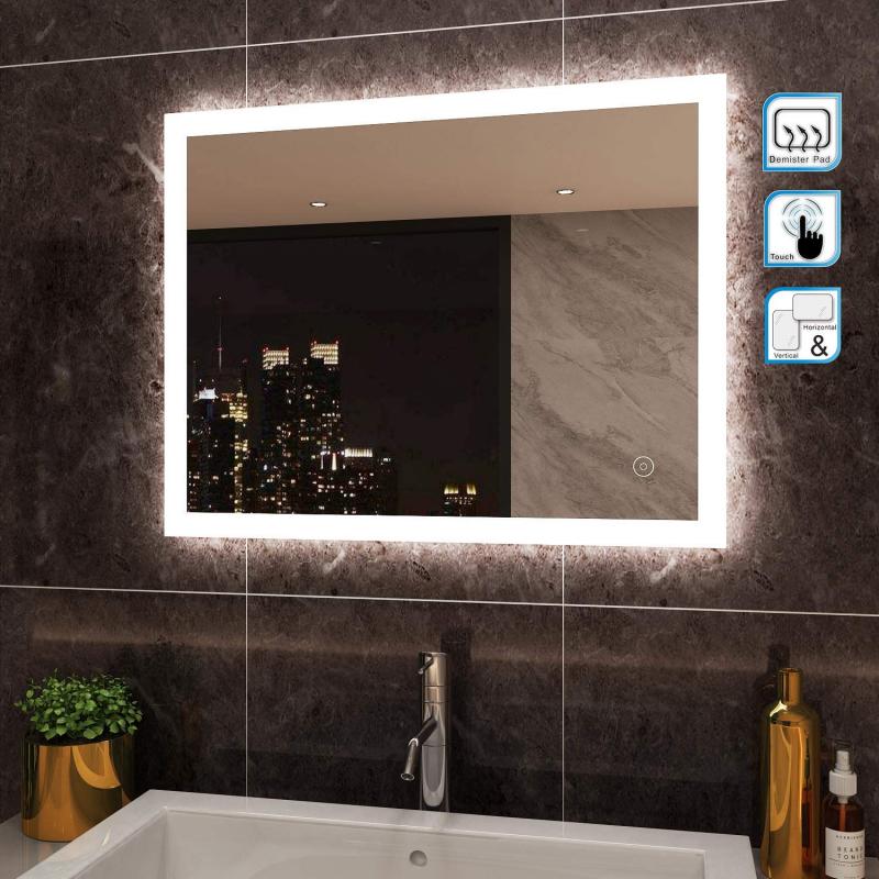 Smart Mirror LED Badezimmerspiegel Bathroom Smart Rectangular High Quality Refection LED Vanity Mirror Anti-Fog