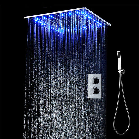 Shower Systems LED Shower Faucet Duscharmatur Sanitärkeramik LED Duschkopf Temperatur mit Licht