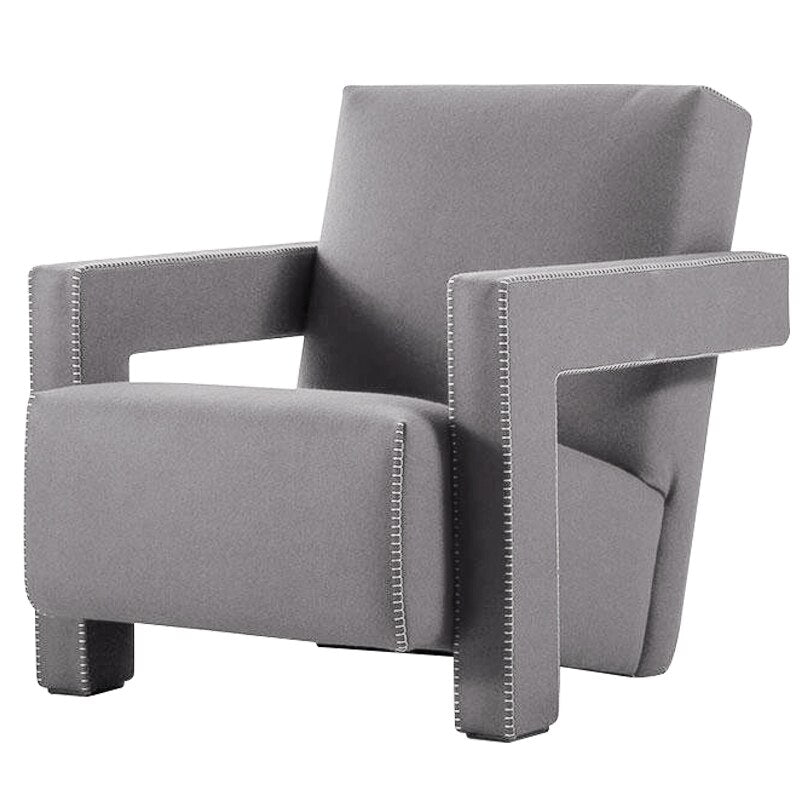 Armchair Wooden Frame Living Room Sessel Corner Single Seat Accent Tub Fabric Chairs