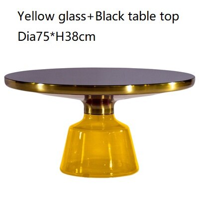 Classic Design Round Glass Couchtisch Side Table Luxury Coffee Glass Tables