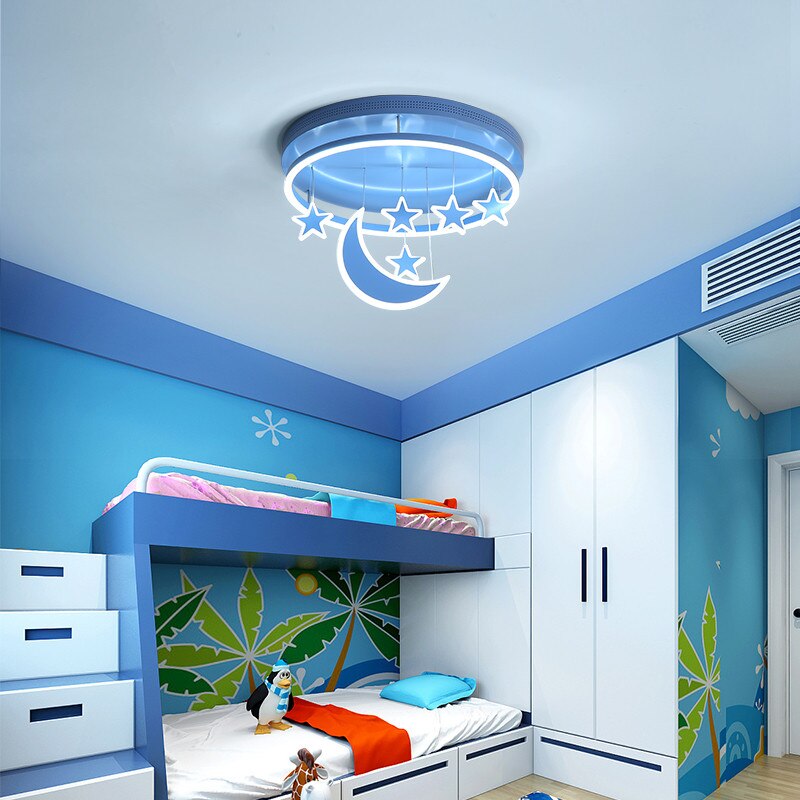 Children's Room Lighting Kids Room Modern Surface Mount Remote Contro LED Lights