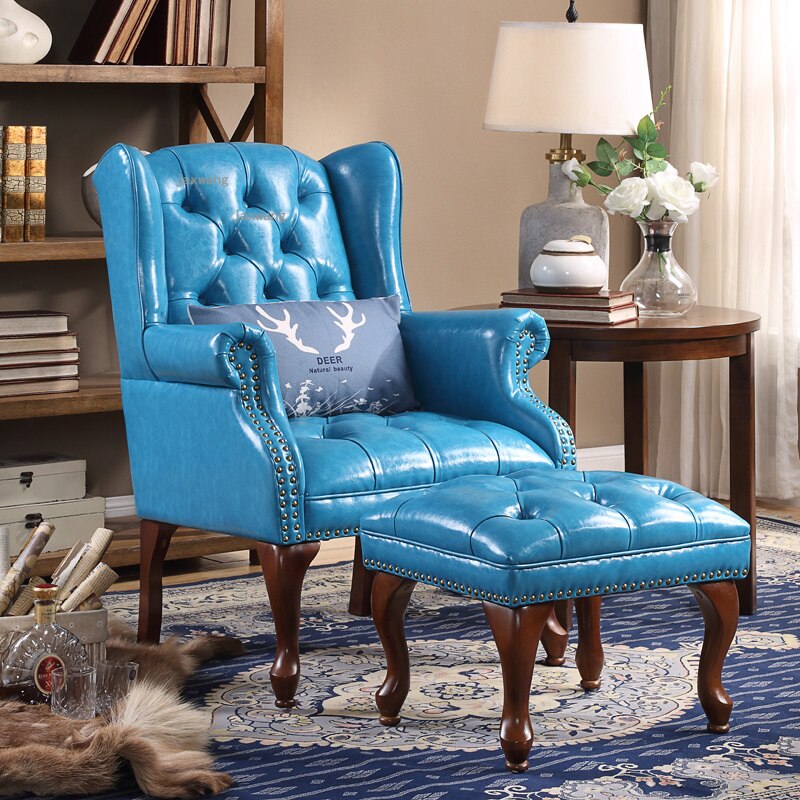 Chesterfield Chair Leather Home Furniture Tiger Chair Living Room High Back Armchair Chesterfield Chairs