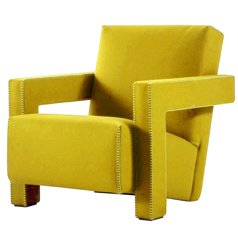 Armchair Wooden Frame Living Room Sessel Corner Single Seat Accent Tub Fabric Chairs