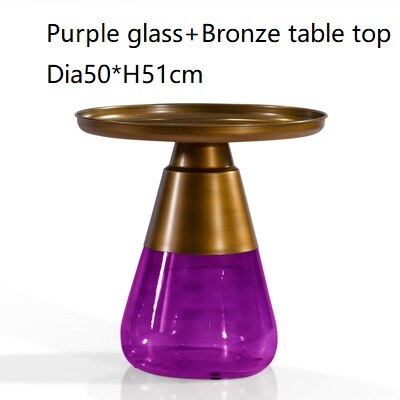 Classic Design Round Glass Couchtisch Side Table Luxury Coffee Glass Tables