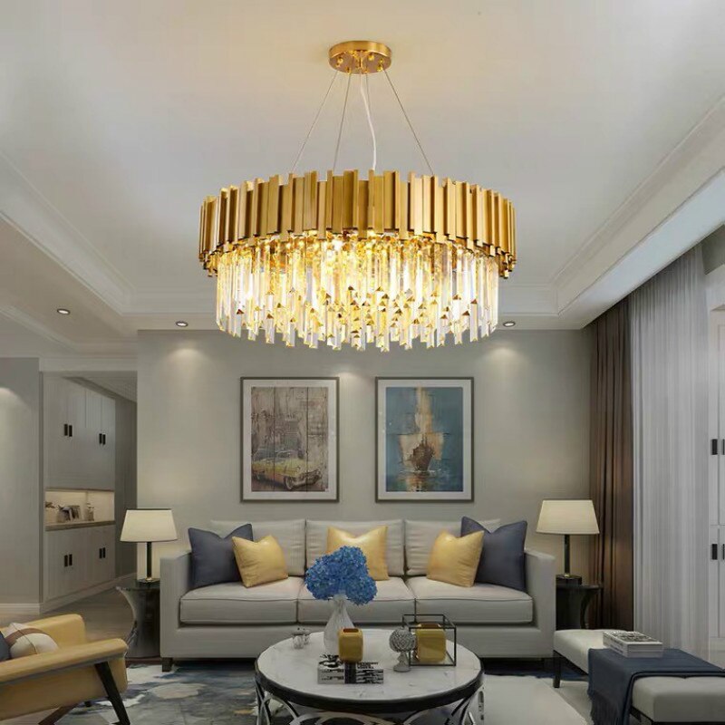 Chandelier Dining Living Room Gold Metal Pendant Hanging Lights Chandeliers 