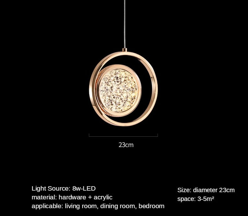 Pendant Light Nordic Led Ring Modern Hanging Pendant Lights