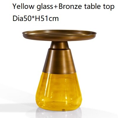 Classic Design Round Glass Couchtisch Side Table Luxury Coffee Glass Tables