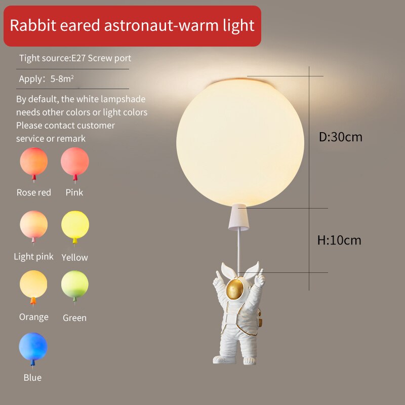 Children's Room Lighting Kids Room Ceiling Lamp Cartoon Space Lights