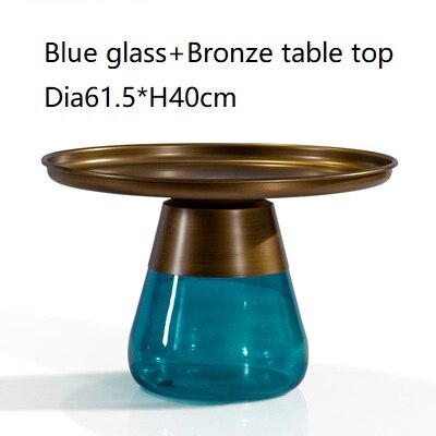 Classic Design Round Glass Couchtisch Side Table Luxury Coffee Glass Tables