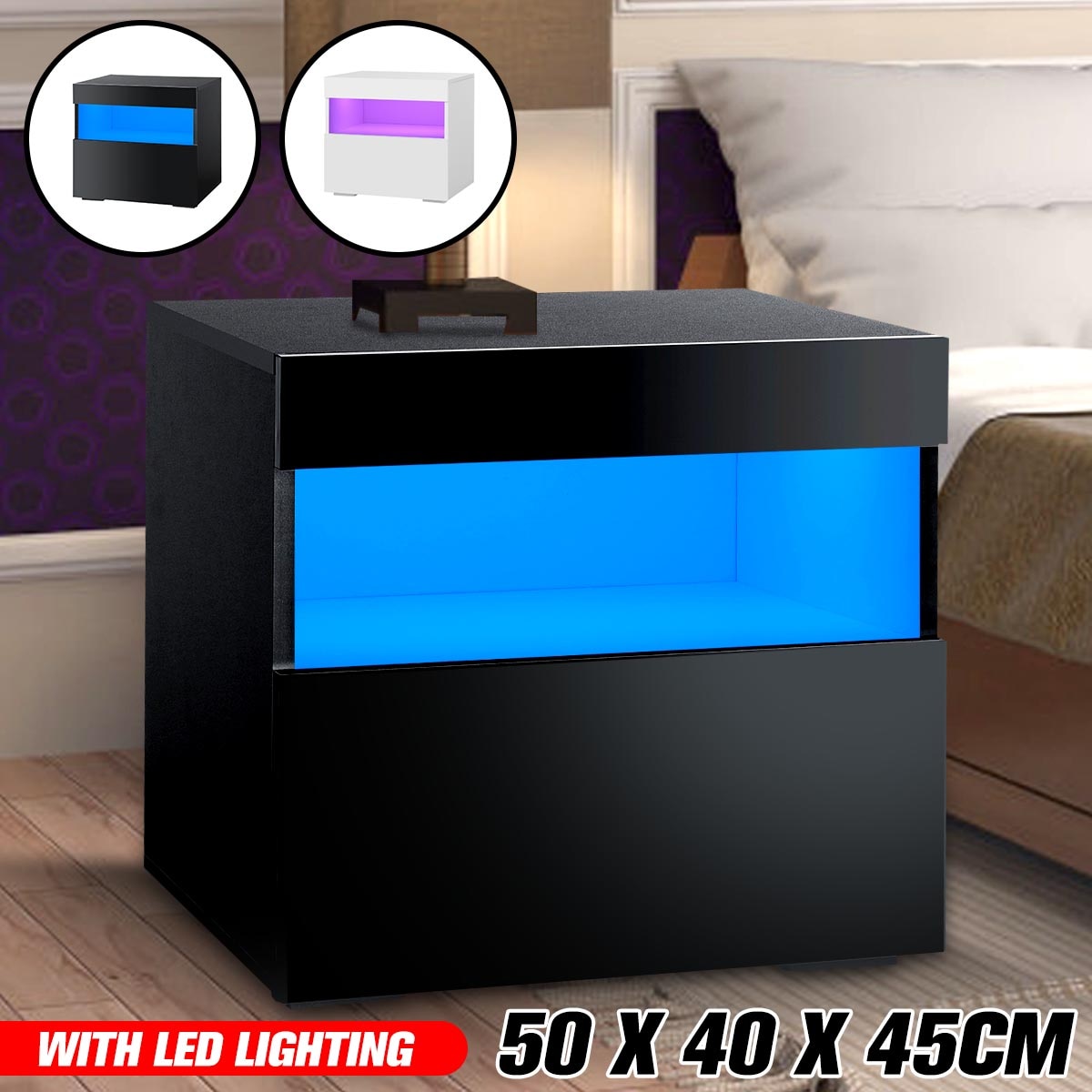 Bedside Cabinet Modern Bedroom Furniture Light Nightstand Cabinet Bedside Nachttisch