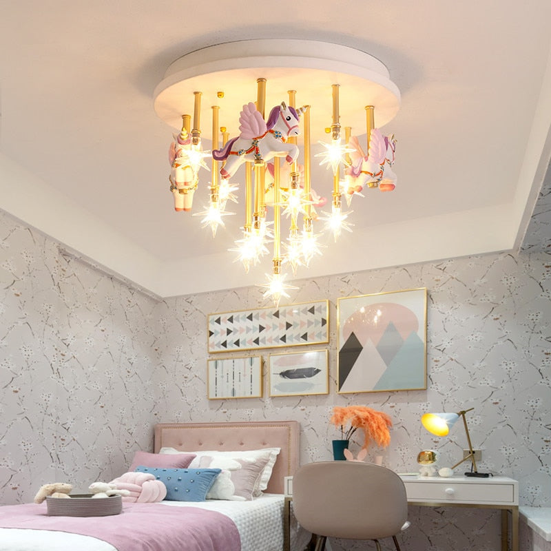 Children's Room Lighting Round Shape Kids Room Lights