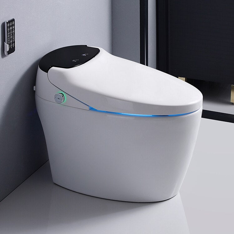 Bathroom Toilet S-trap Intelligent Floor Mounted WC Remote Controlled Smart Bidet Toilette