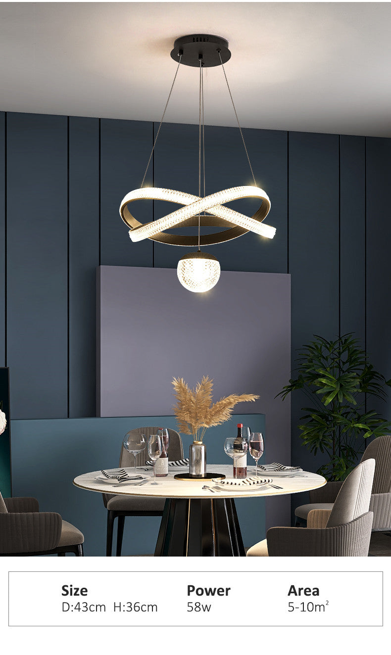 Chandelier Minimalist Art Three Head Nordic Dining Room Lamp Chandeliers