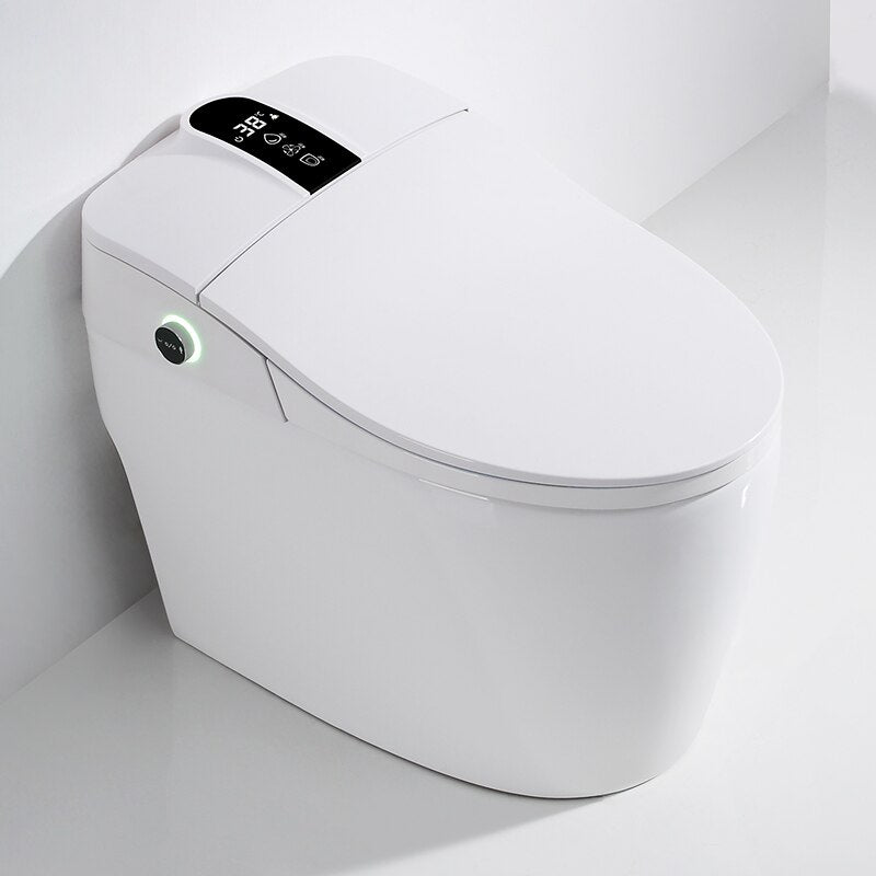 Bathroom Toilet S-trap Intelligent Floor Mounted WC Remote Controlled Smart Bidet Toilette