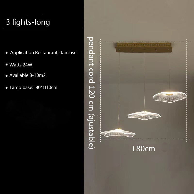 Pendant Light Bubble LED Lotus Leaf LED Lights Acrylic Hanginglamp