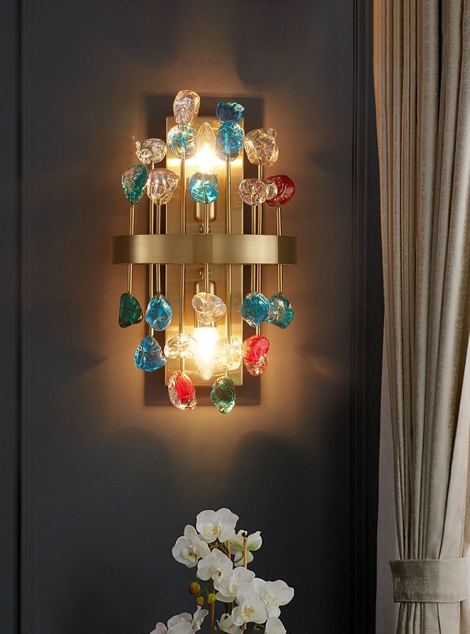 Wall Lamps Modern Gold Crystal Brushed Copper Wall Lights