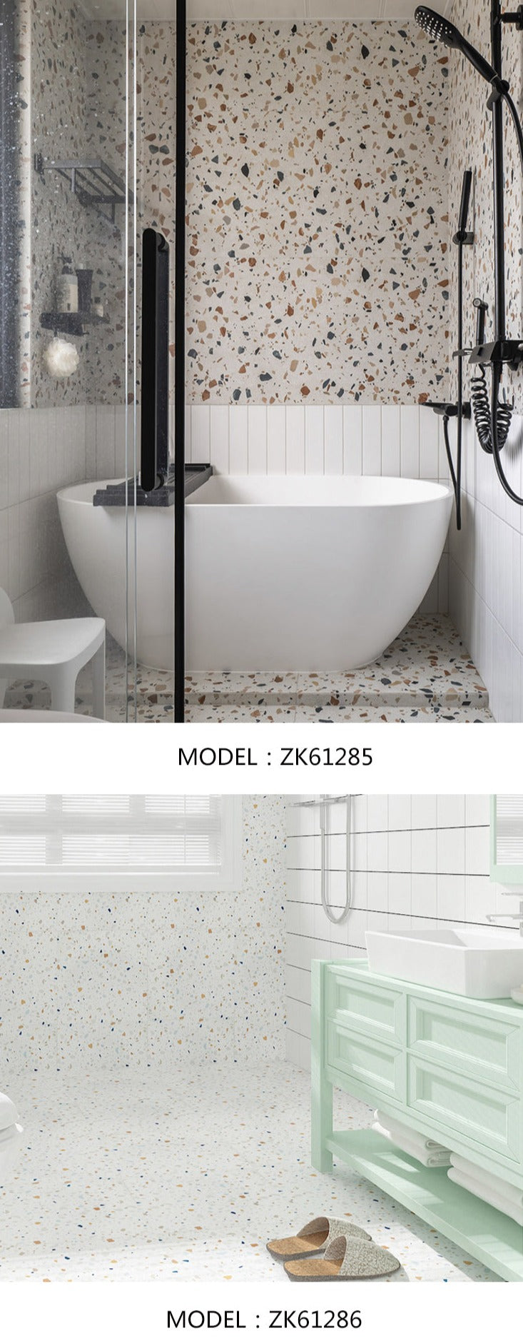 Floor Tile Color Large Particle Terrazzo Best Floor Tile Antique Tile