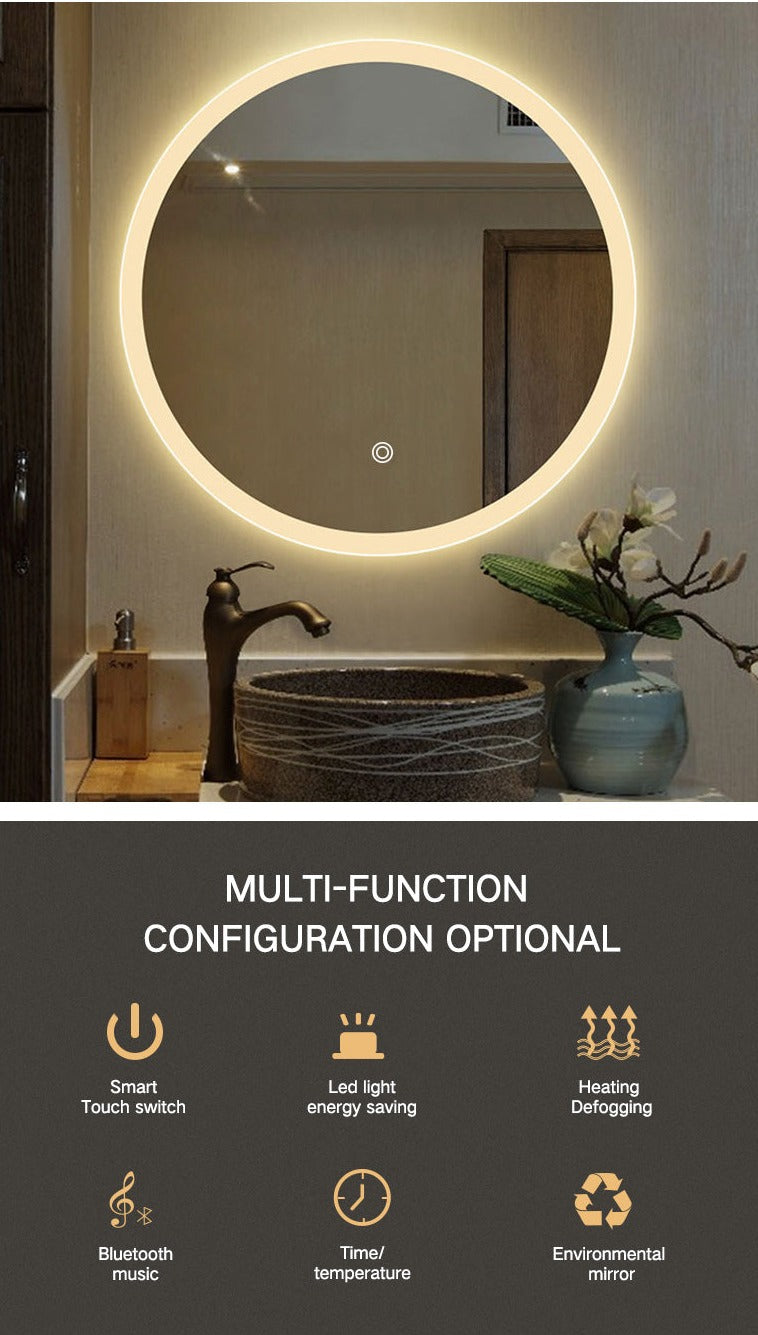 Smart Mirror Intelligenter LED Badezimmerspiegel / Intelligent LED Bathroom Mirror