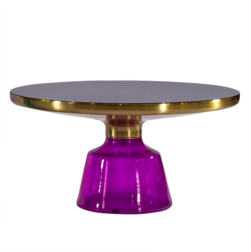 Classic Design Round Glass Couchtisch Side Table Luxury Coffee Glass Tables