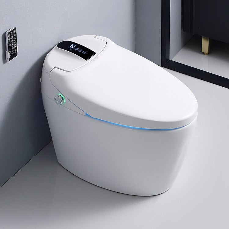 Bathroom Toilet S-trap Automatic Opening Cover Intelligent WC Remote Controlled Smart Toilette Bidet