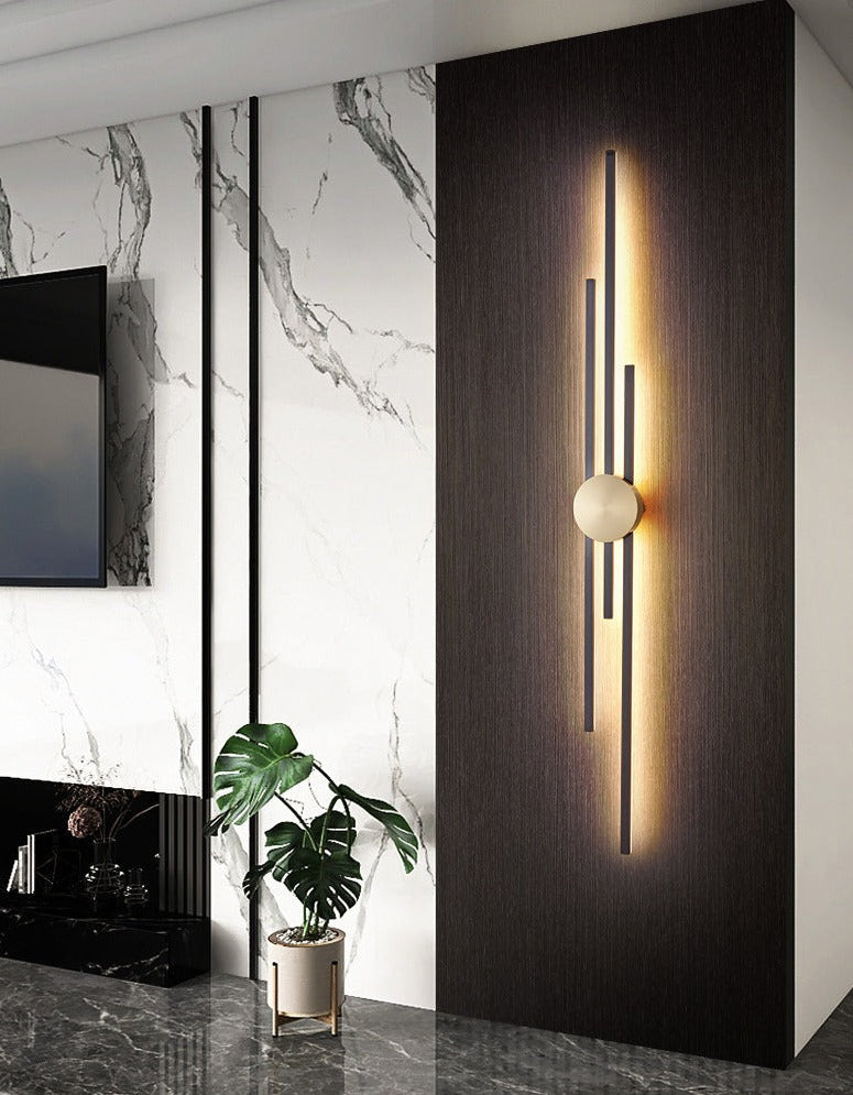 Wall Lamps Surface Mount Minimalist LED Long Coppe Wall Lights