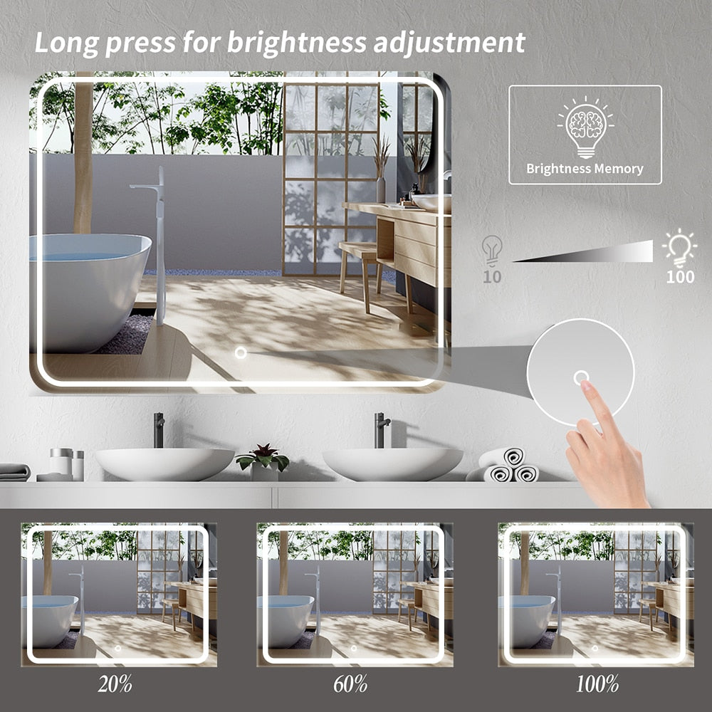 Smart Mirror LED Badezimmerspiegel High Quality Refection Two Color LED Bathroom Mirror