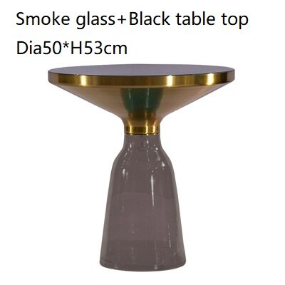 Classic Design Round Glass Couchtisch Side Table Luxury Coffee Glass Tables