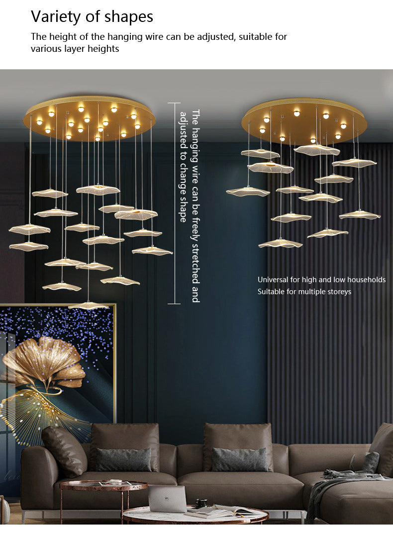 Pendant Light Bubble LED Lotus Leaf LED Lights Acrylic Hanginglamp