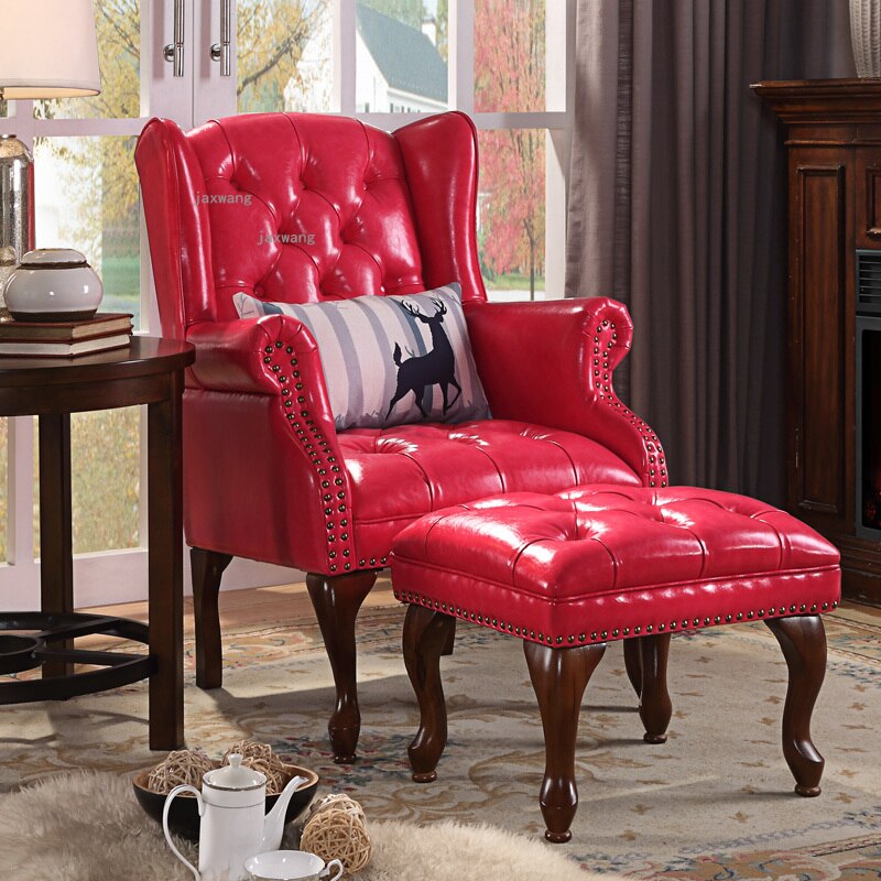 Chesterfield Chair Leather Home Furniture Tiger Chair Living Room High Back Armchair Chesterfield Chairs