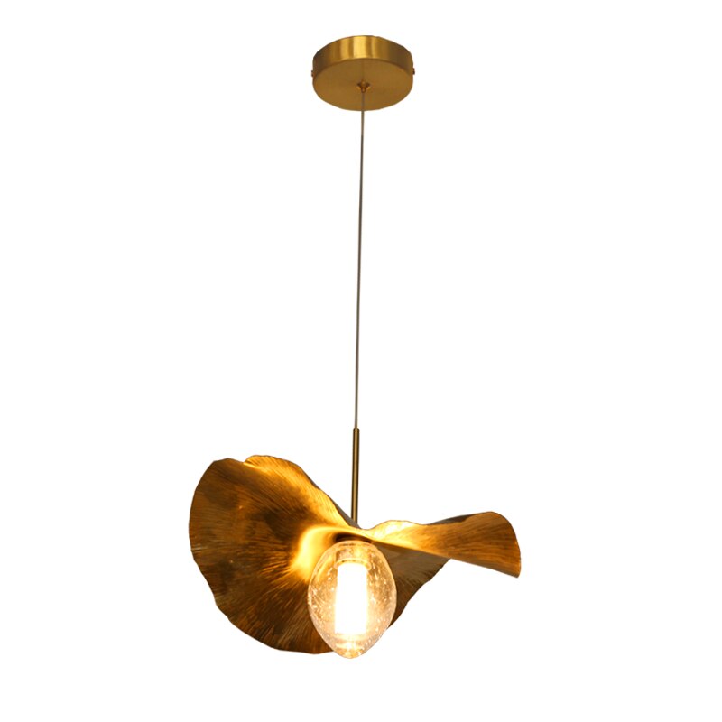 Pendant Light Nordic Modern Chandelier Lotus Copper Pendant Lights