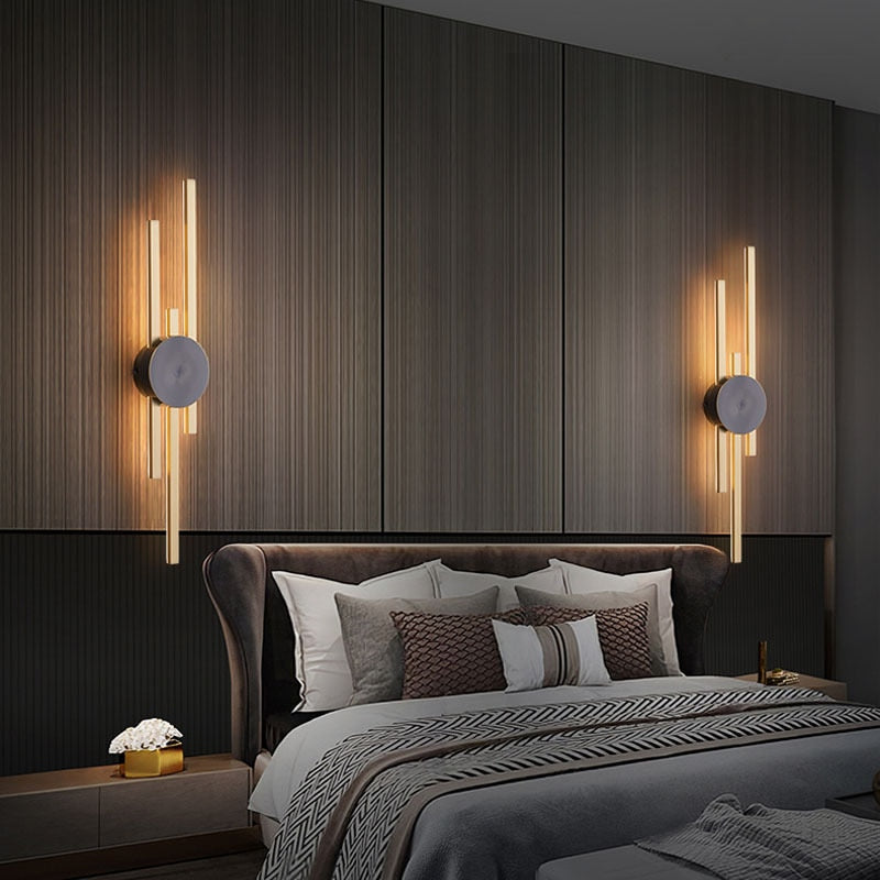 Wall Lamps Surface Mount Minimalist LED Long Coppe Wall Lights