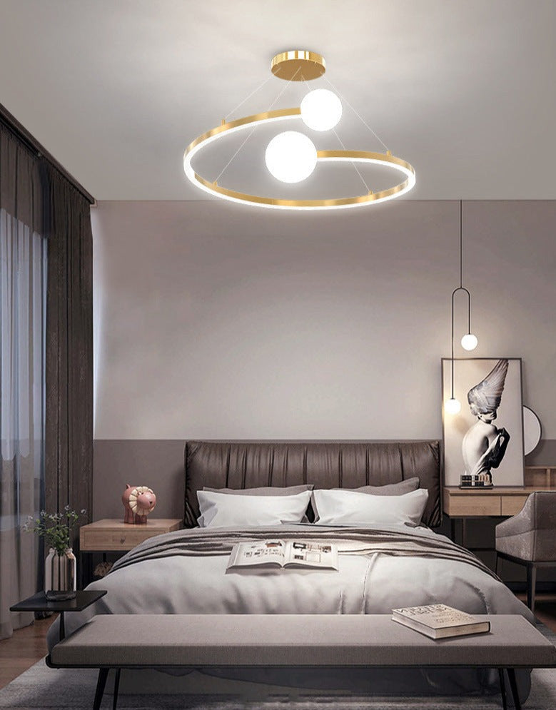 Ceiling Light Nordic Led Ball Ring Curve Hallway Modern Ceiling Lights