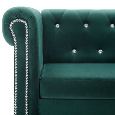 Sofa 2-seater 3-seater L-Shaped Chesterfield Velvet Wing Chair Sofas