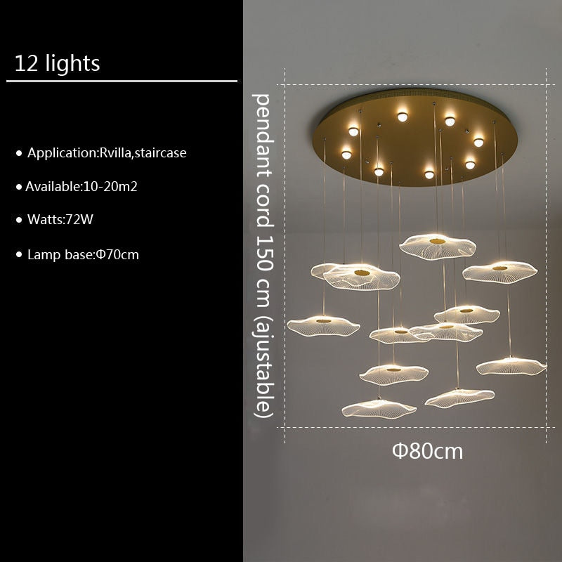 Pendant Light Bubble LED Lotus Leaf LED Lights Acrylic Hanginglamp