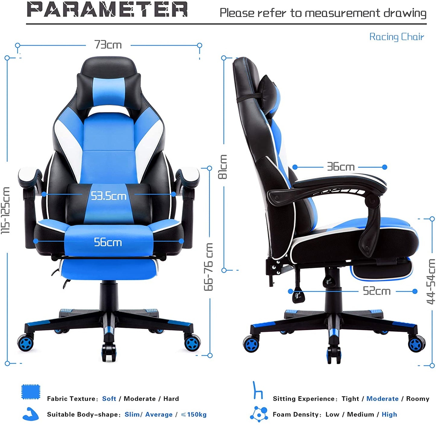 Game Chair Computer Gaming Chair With Ergonomic High Back Gamers Chairs