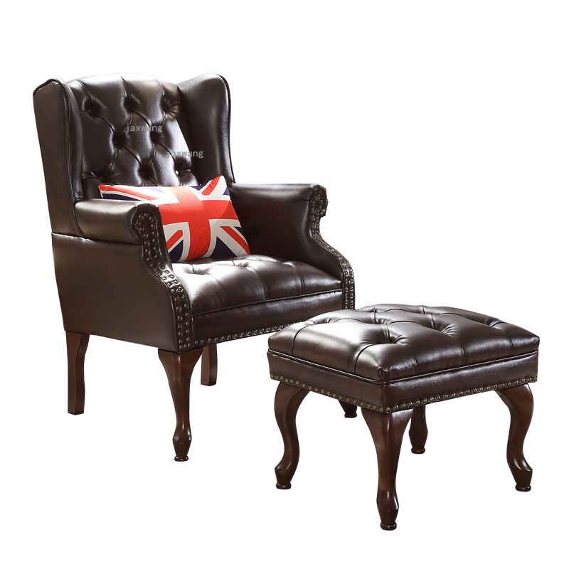 Chesterfield Chair Leather Home Furniture Tiger Chair Living Room High Back Armchair Chesterfield Chairs