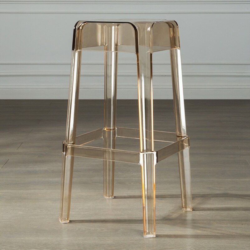 Ghost Chair Nordic Square Creative Transparent Crystal Acrylic Stool