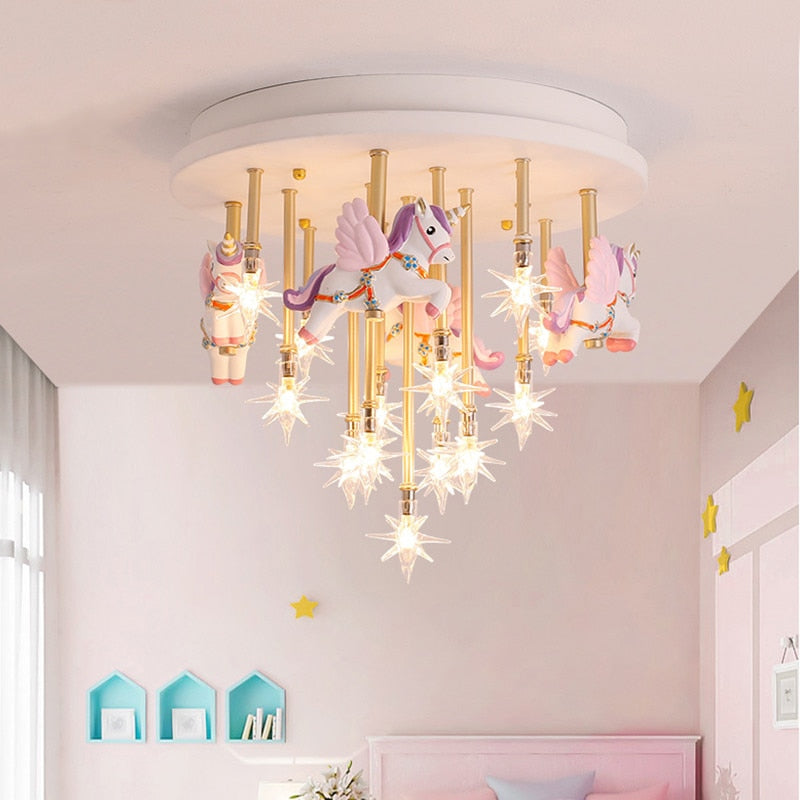 Children's Room Lighting Round Shape Kids Room Lights