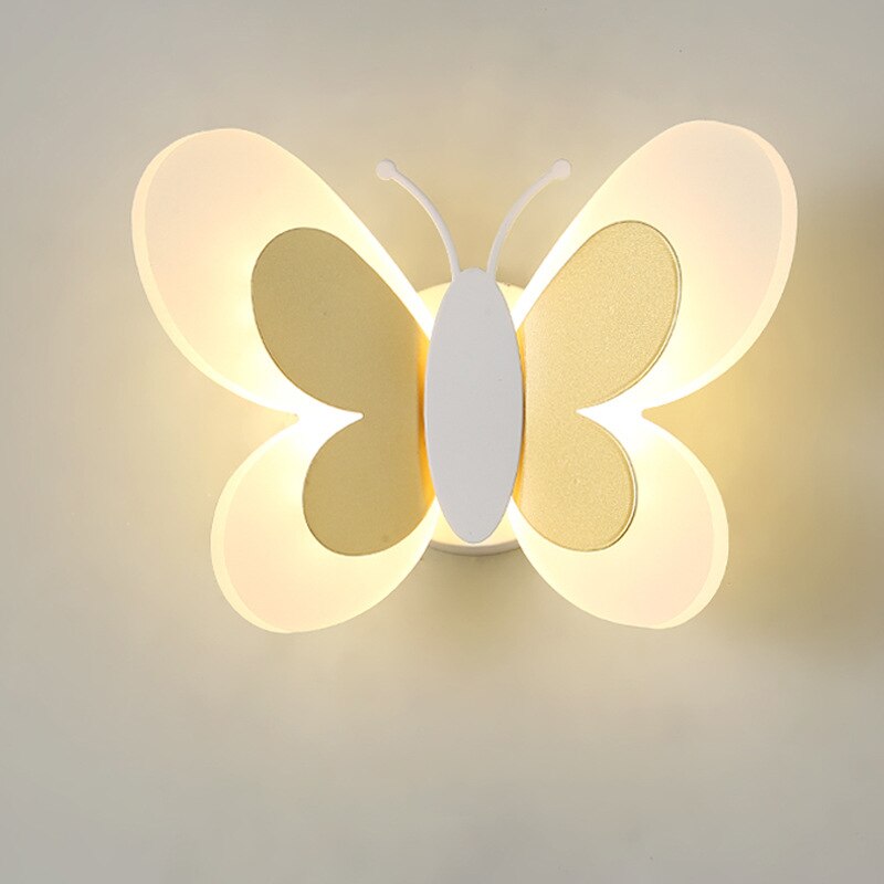 Wall Lamps Modern LED Sconce Nordic Cartoon Butterfly Kids Wall Lights